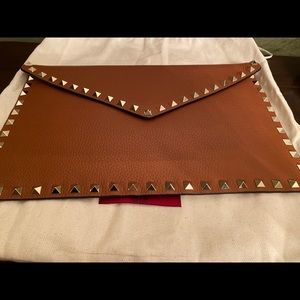 Valentino Rockstud Large Envelope Clutch bag